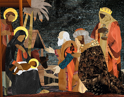Nativity - Digital Art (Pastiche)