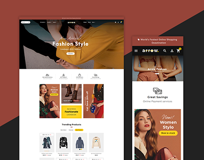 Arrow – Fashion Studio – eCommerce Website Theme