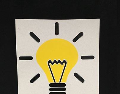 2 Color Print- Lightbulb