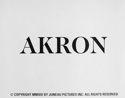 Akron - Opening Titles (Stop Motion Typography)