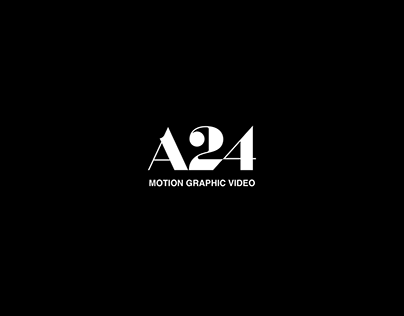 A24 MOTION GRAPHIC
