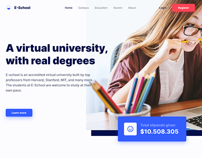 Landing Page - Virtual University