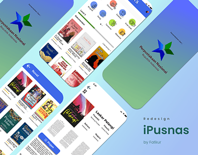 Redesign iPusnas - Free Online Reading App