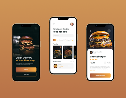 Food App UI design