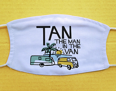 Tan The Man in the Van | Customized Face Masks | 2020