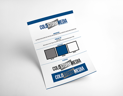 Cold Storm Visual Branding and Marketing