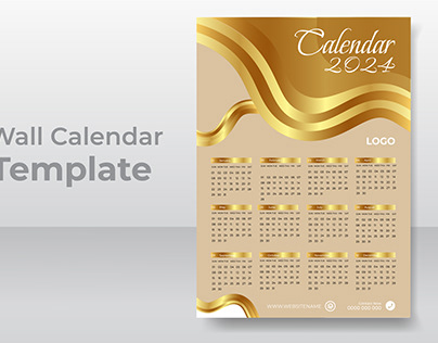 Happy new year 2023 desk and wall calendar design