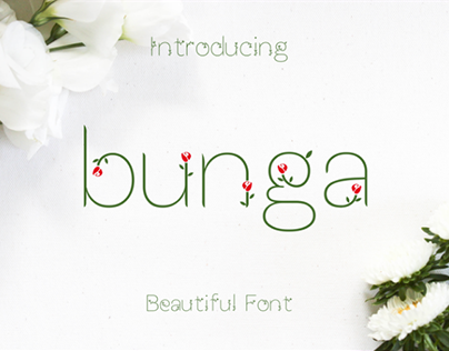 FREE "Bunga" Font