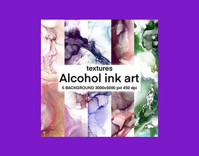 5 Textures Alcohol Ink Art
