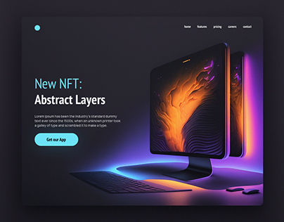 NFT - Abstract Layers UI/UX Design