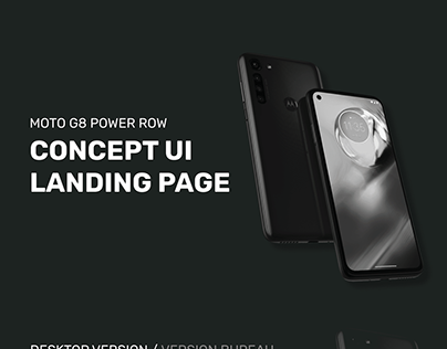 Moto G8 Power ROW Landing page concept UI
