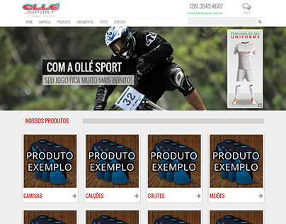 Website Ollé Sport