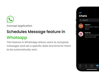 Whatsapp message scheduling feature