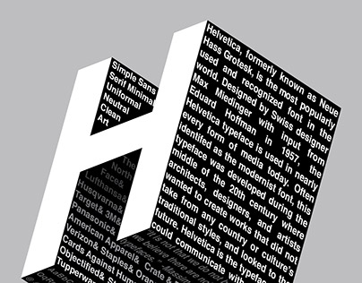 Typeface Poster - Helvetica