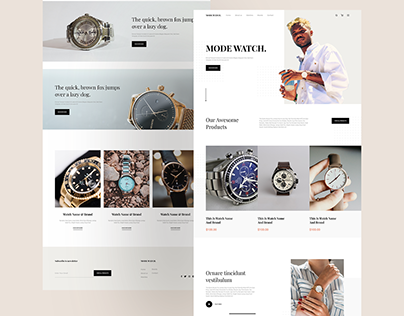 MODE WATCH | Online Wristwatch Store UI Kit