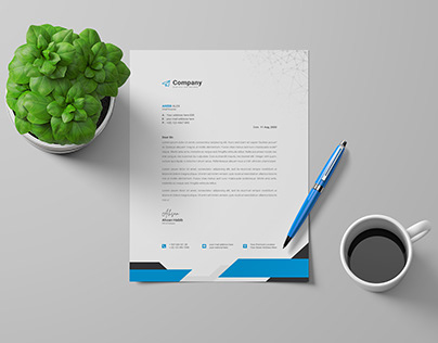 Corporate Modern Business Letterhead Design Template