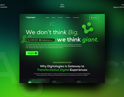 Digitalogies Software Agency Portfolio Website UIUX