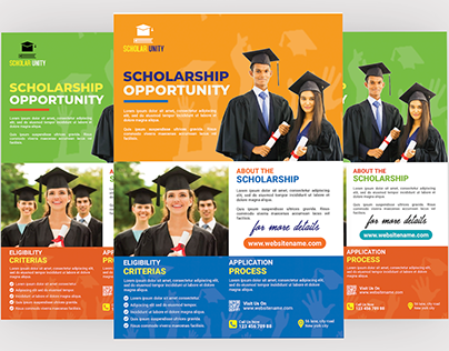 Scholarship Education Flyer Template