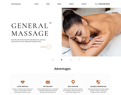 TwentyTwo - Leading page Massage