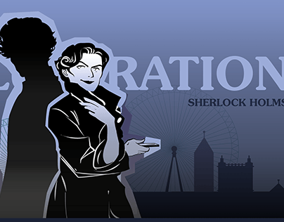 Плакат по мотивам Шерлока Холмса