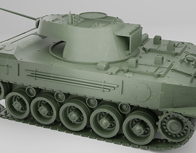 Millitary Tank 3D Model