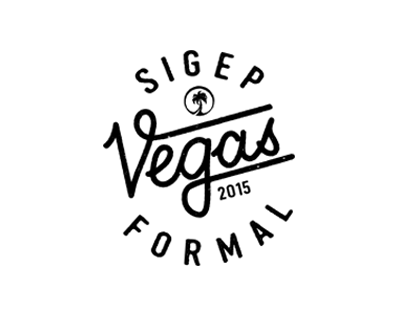 SigEp Vegas Typography Logo