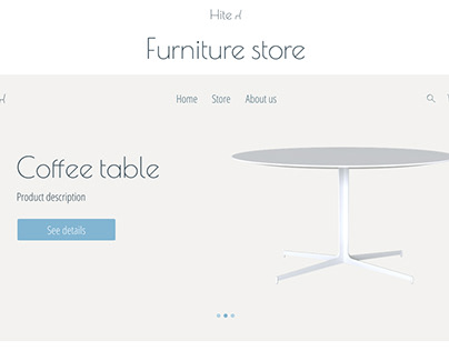 Landing Page of the Furniture Store 'Hite'