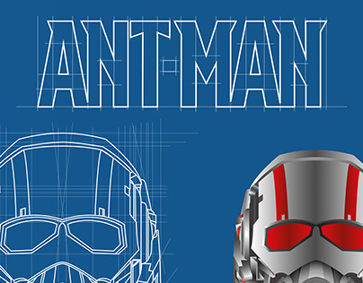 Ant-Man Mask Technical Illustration