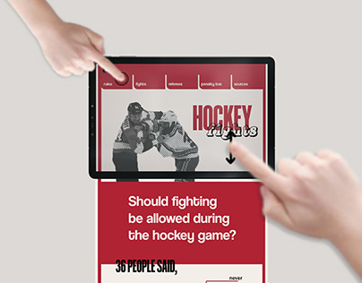 Tablet Mini-Site Hockey
