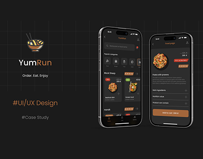 Food delivery app UI/UX design