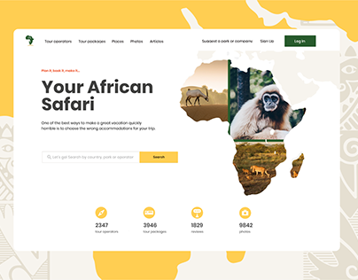 Your African Safari - Travel Web Design