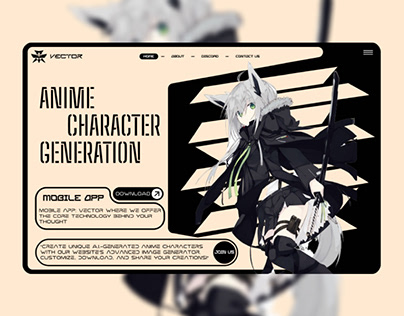 VECTOR” anime character generation (AI)