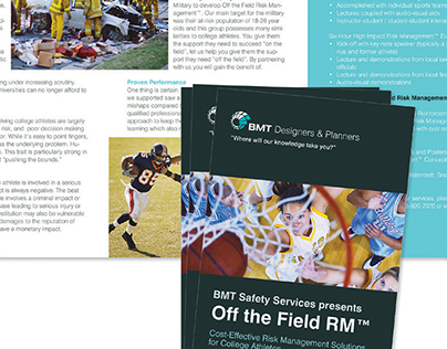 BMT Designers & Planners Off the Field Trifold Brochure