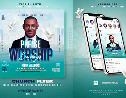 Church Flyer | Sunday Praise Worship