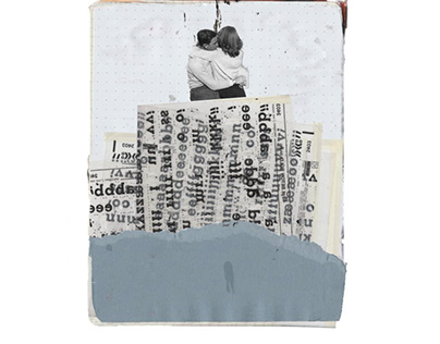 Franz Samsa- Love Words -Collage on Diary