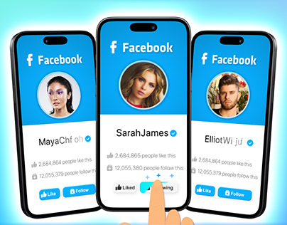 🔥 Facebook 3D Phone Animation - Call to Action