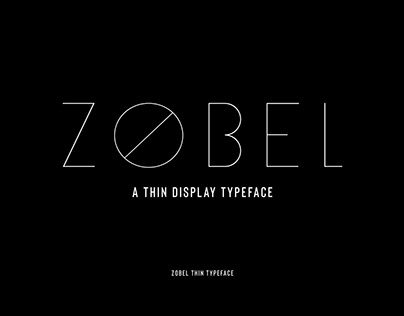Zobel Thin Typeface