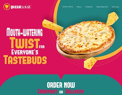 Food Brand Website UI With Two Different Color Palettes