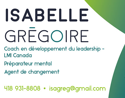 Carte d'affaires | Isabelle Grégoire