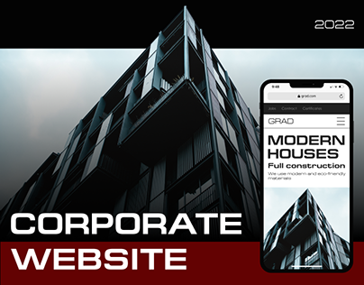 Corporate website for a construction company