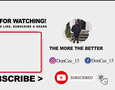 YouTube EndScreen / Outro | The More The Better | USA