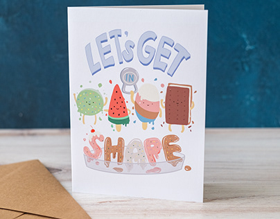 Let's Get In Shape Greeting Card