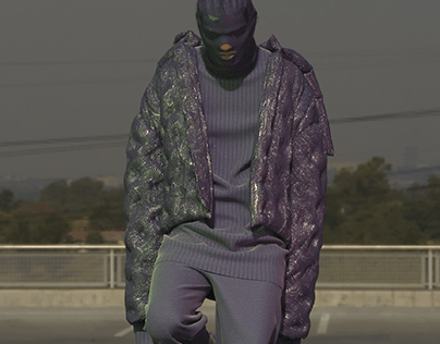 Purple Puffer Outfit | Collection "Textures"