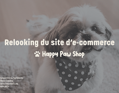 relooking site web happy paw shop