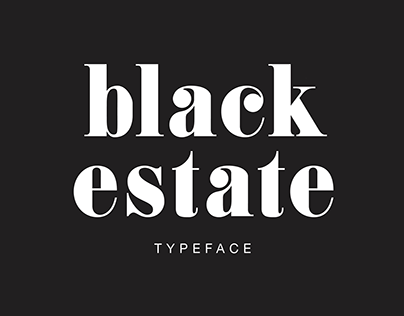 Black Estate | Typeface