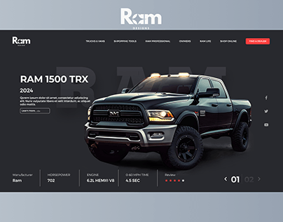 RAM TRUCKS WEB DESIGN