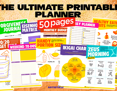 The ultimate printable planner, Digital Free Download