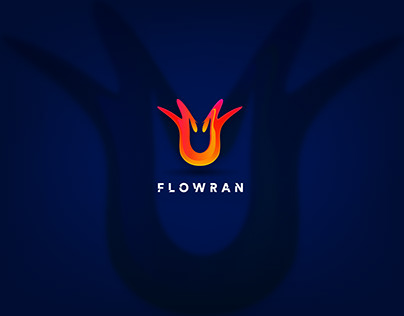 FLOWRAN Logo | Logo For Sale | Gradient Flower Logo