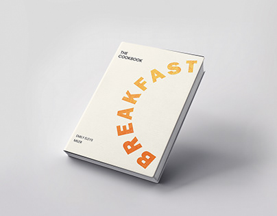 Breakfast book cover page design