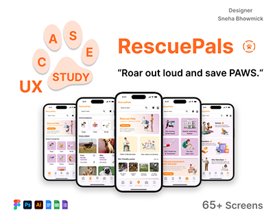 RescuePals! Animal rescue application | UX case study